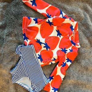 Carters Just One you strawberry suit